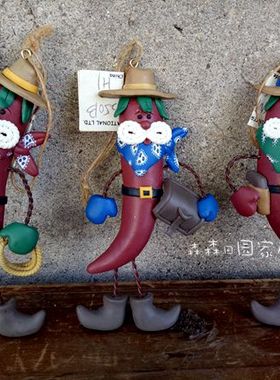 圣诞树挂件美式乡村风古董娃娃