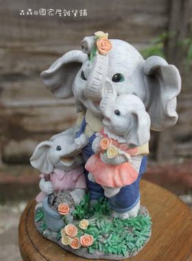 样品美式乡村风彩绘儿童家居装饰