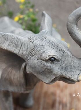 吉祥彩绘美式乡村风非洲家居装饰