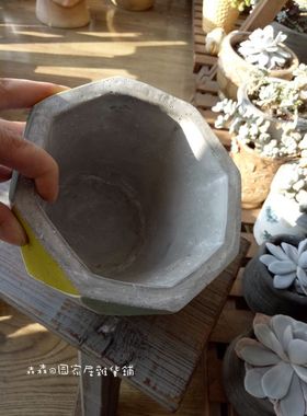 美式乡村风粗陶多肉植物家居装饰