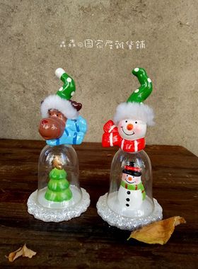 圣诞节树脂麋鹿儿童房家居装饰