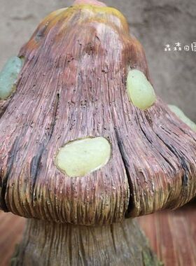 工艺彩绘蘑菇田园欧式风家居装饰