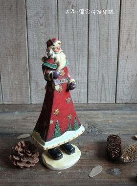 样品复古怀旧风圣诞老人装饰摆件