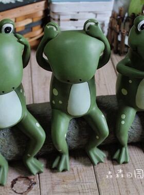 树脂户外别墅园艺青蛙摆件装饰品