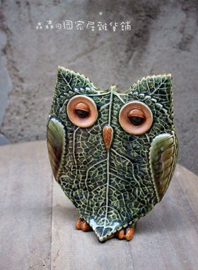 田园风陶瓷桌面生日礼物创意摆件