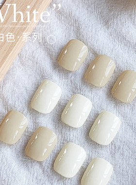 新款豆浆奶白米白色胶美甲店专用