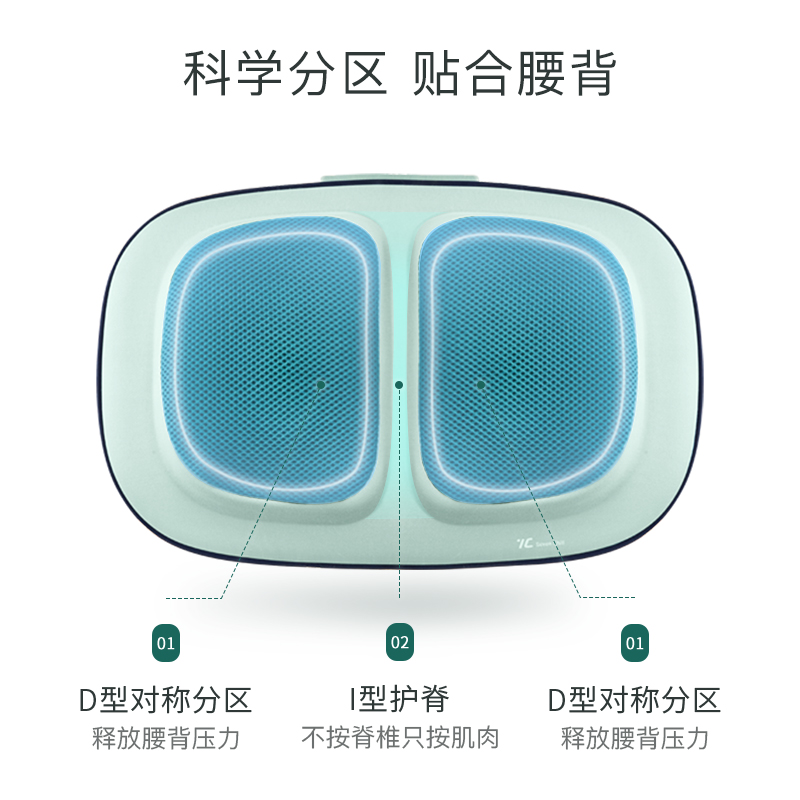 7C腰部按摩器颈椎背部按摩仪肩颈仪按摩枕全身家用车载按摩靠垫_个人护理/保健/按摩器材 第1张