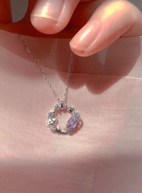 恋恋星球项链女2023年新款时尚轻奢小众设计高级感百搭琉璃锁骨链