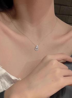 星星月亮项链女2023年新款时尚轻奢小众高级感气质锁骨链网红爆款