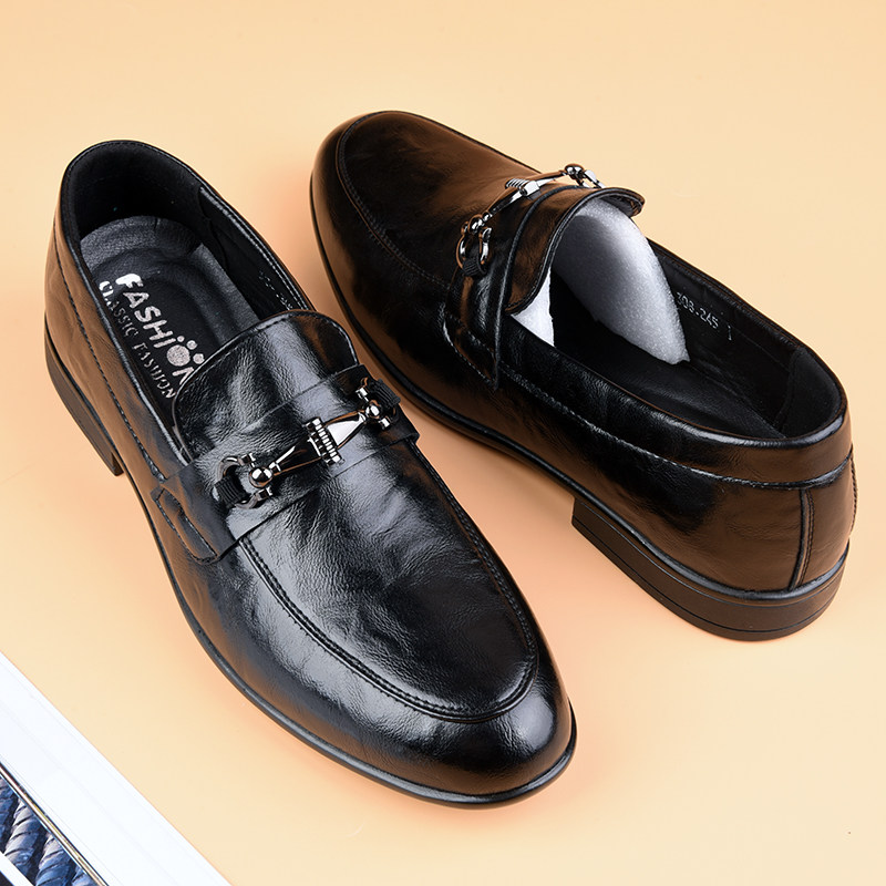 英伦风小皮鞋男软底舒适上班套脚一脚蹬手工懒人乐福鞋潮男豆豆鞋,淘宝优惠券,粉丝福利购,淘宝优惠卷