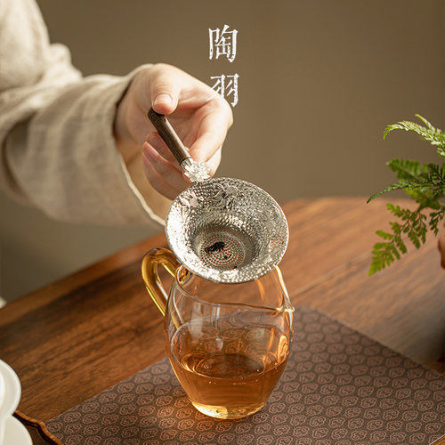 高硼硅玻璃公道杯加厚耐高温茶海分茶器家用茶漏茶滤功夫茶道配件 - 图1