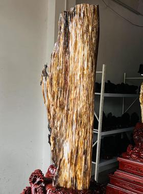 缅甸客厅树化玉天然装饰摆件