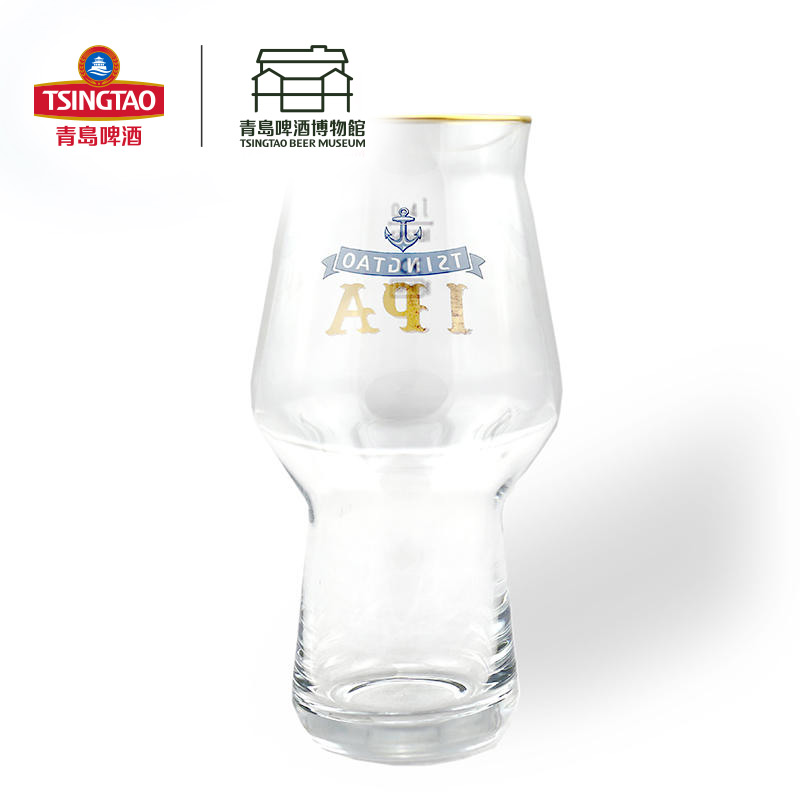 青岛啤酒博物馆IPA专属啤酒杯玻璃杯纪念品 青岛啤酒官方文创 - 图0