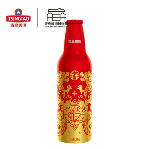 【金龙献福】青岛啤酒鸿运当头龙年生肖355ml*12瓶青岛生产发货-图2