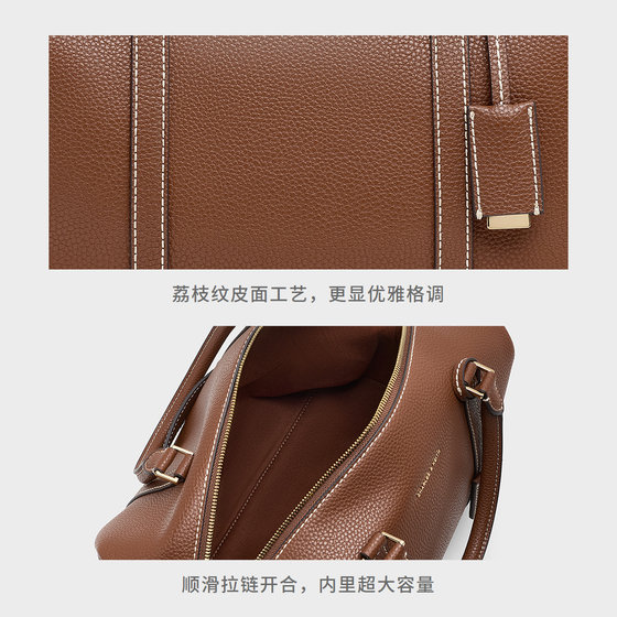 CHARLES&KEITH spring women's bag CK2-30151590 large capacity portable tote bag travel boarding bag