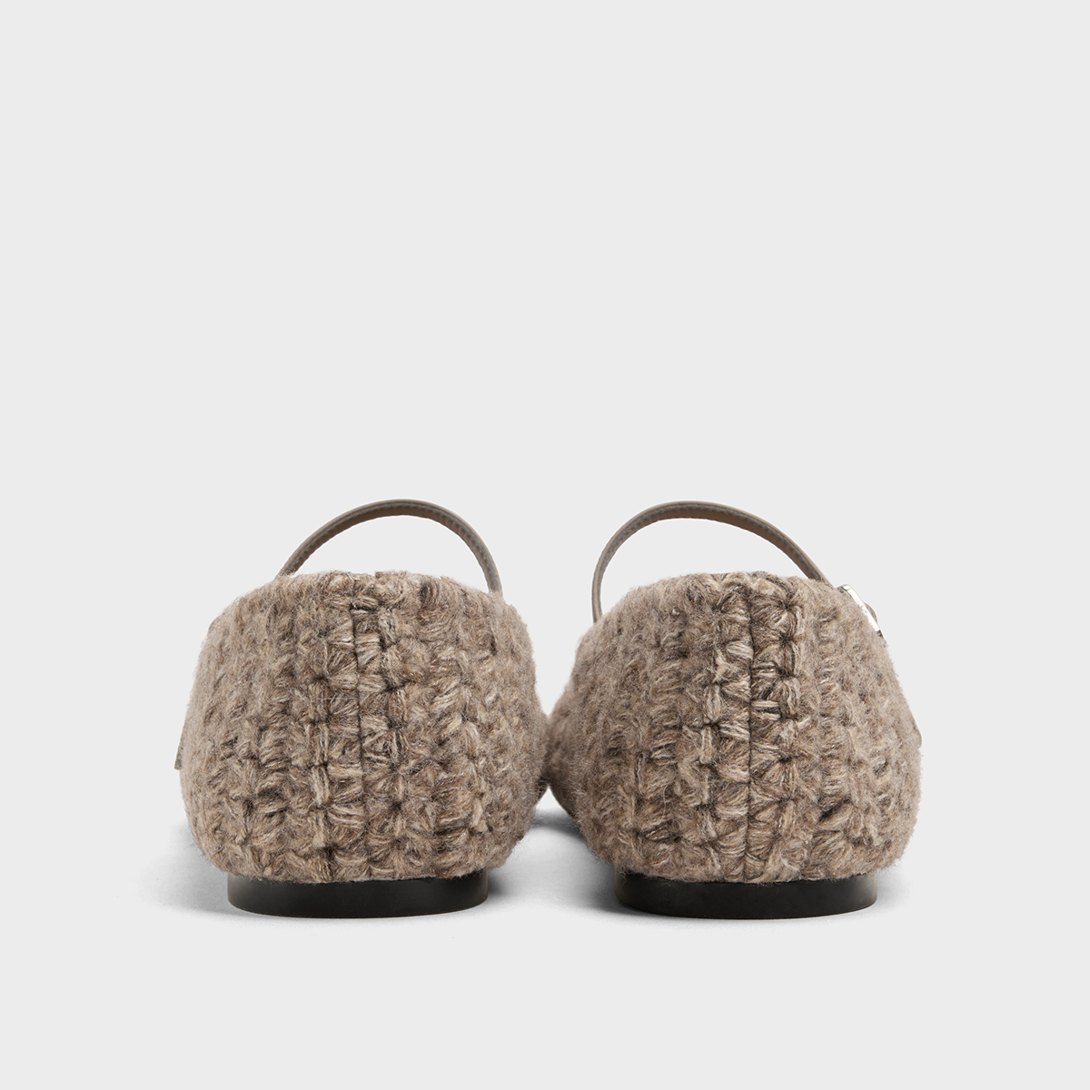 CHARLES&KEITH25冬新款CK1-70920214一字带平底编织玛丽珍鞋单鞋 - 图2