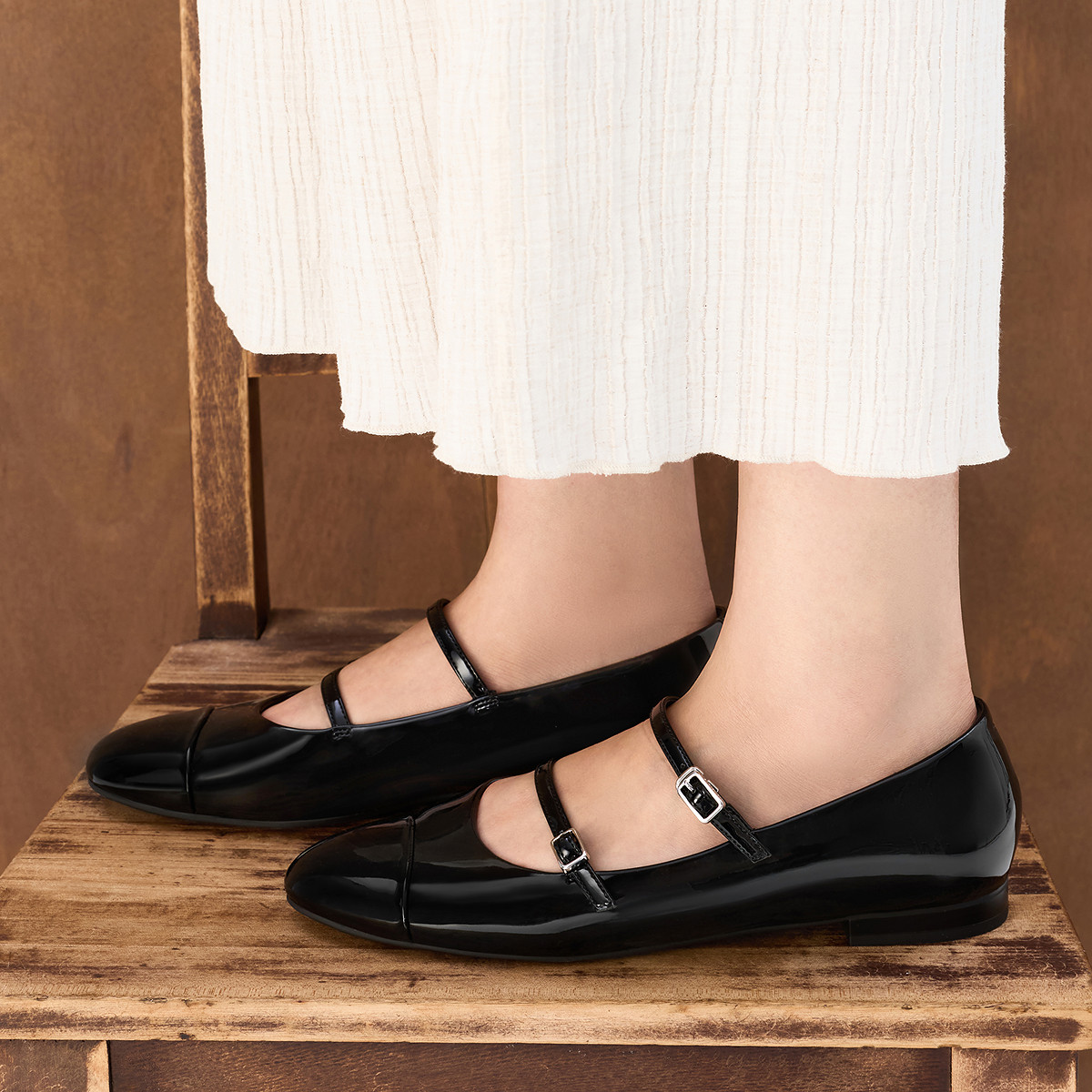 CHARLES&KEITH25秋新款CK1-70381131平底亮面一字带玛丽珍鞋单鞋,淘宝优惠券,粉丝福利购,淘宝优惠卷