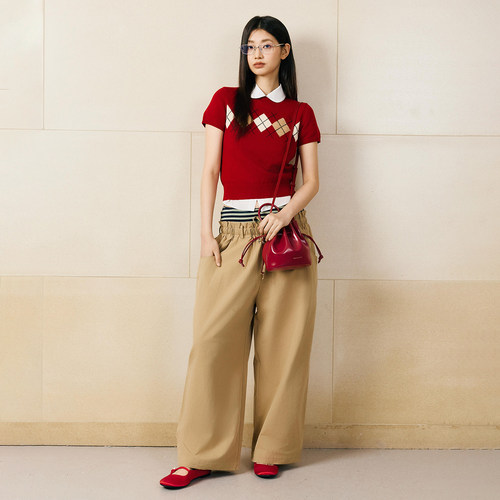 CHARLES&KEITH秋季女包CK2-10271696-A手提单肩斜挎水桶包婚包 - 图1