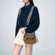 CHARLES&KEITH spring women's bag CK2-20671821-1 clamshell suede shoulder bag hanging piggy bag