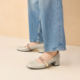 CHARLES&KEITH spring women's shoes CK1-60580322 square heel buckle decorated Mary Jane shoes temperament single shoes