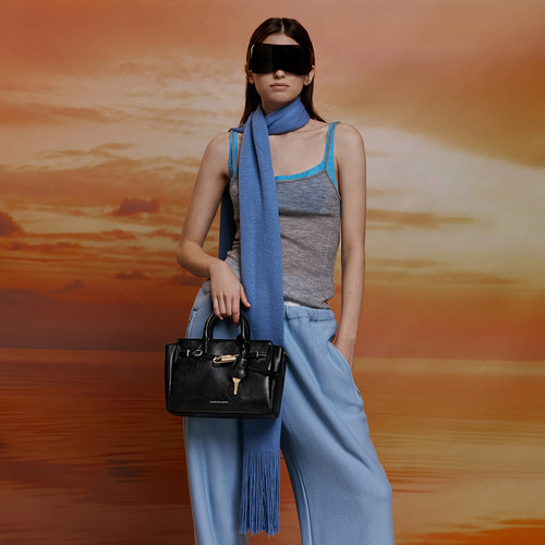 CHARLES&KEITH26春季新款CK2-30271702锁扣褶皱手提凯莉包斜挎包 - 图0