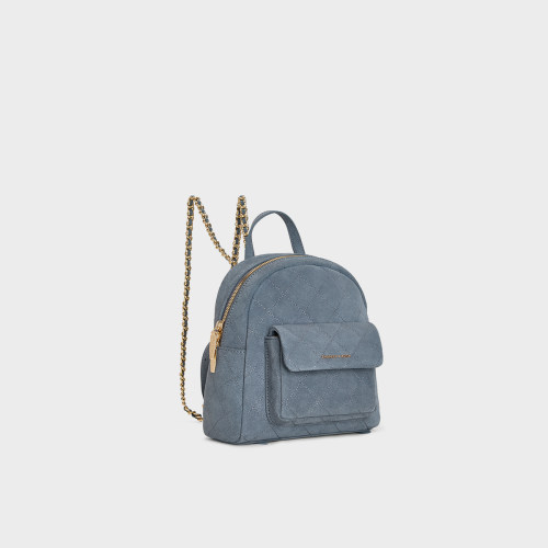 CHARLES&KEITH26秋新款CK2-60671924-1绒面菱格链条双肩包手提包 - 图0
