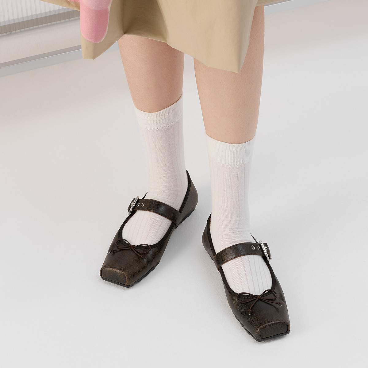 CHARLES&KEITH25秋新款CK1-71720095平底方头一字扣芭蕾玛丽珍鞋,淘宝优惠券,粉丝福利购,淘宝优惠卷