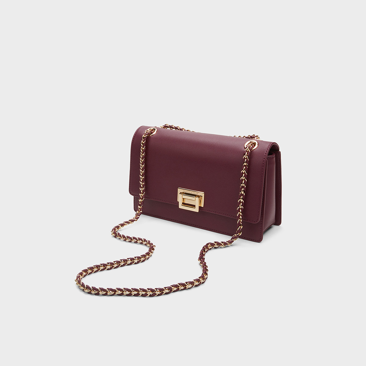 CHARLES&KEITH秋冬女包CK2-20840579金属扣链条单肩国王包婚包女,淘宝优惠券,粉丝福利购,淘宝优惠卷