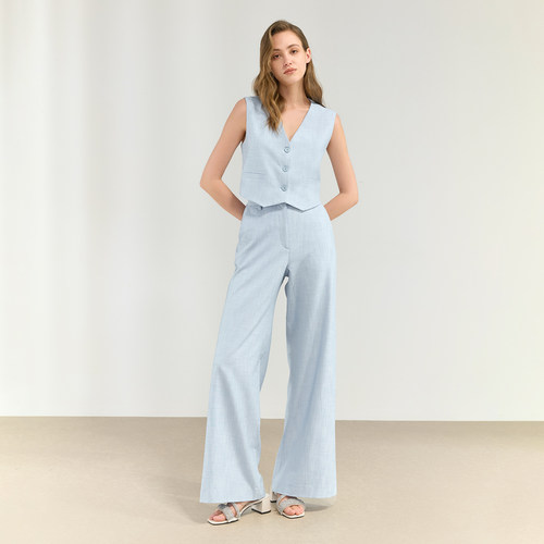 CHARLES＆KEITH26夏季新款CK1-61720263闪钻交叉条带粗跟拖鞋凉鞋 - 图1
