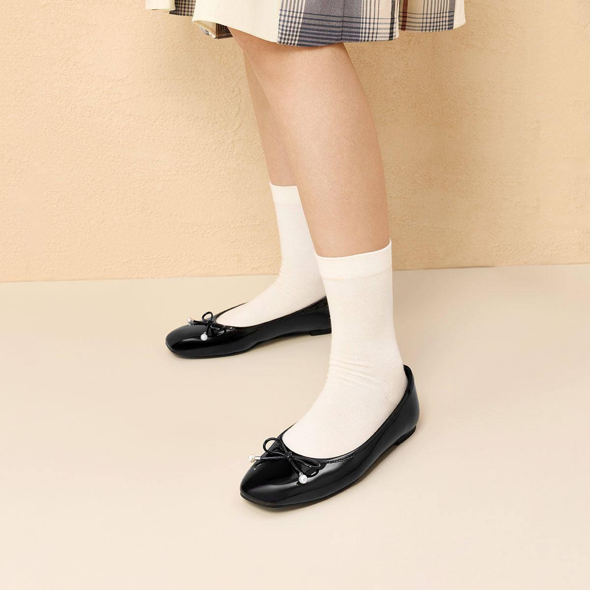 CHARLES&KEITH25冬新款CK1-70920220法式平底蝴蝶结芭蕾舞鞋单鞋,淘宝优惠券,粉丝福利购,淘宝优惠卷