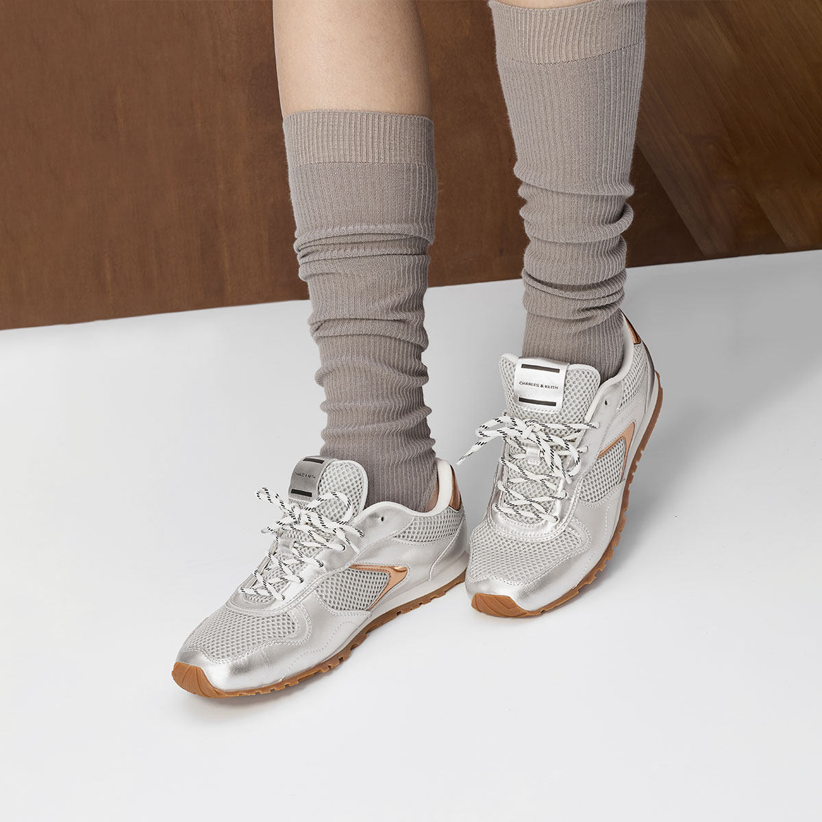 CHARLES&KEITH秋冬女鞋CK1-71650009绒面双系带休闲鞋德训鞋女,淘宝优惠券,粉丝福利购,淘宝优惠卷