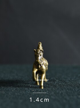 复古铜马摆件马到成功国潮装饰品办公室桌面工艺品小号实心