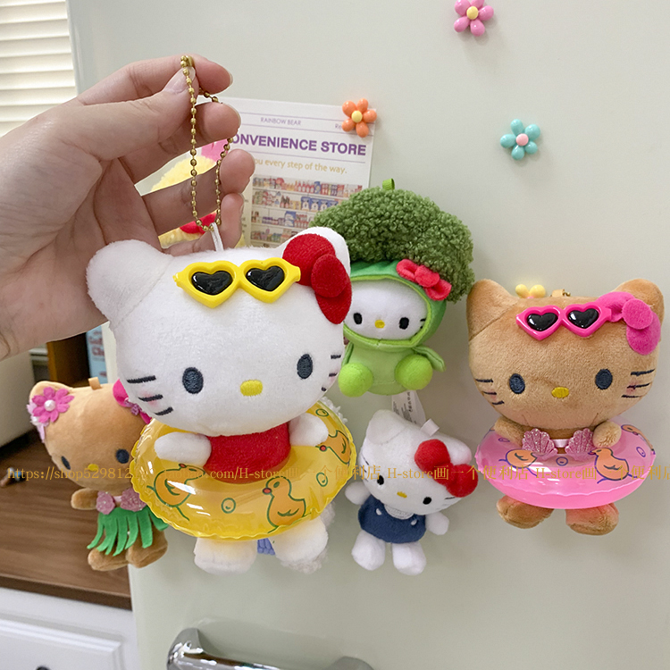 H-store可爱hello kitty公仔冰箱贴磁贴磁吸入户门洞洞板装饰-图2