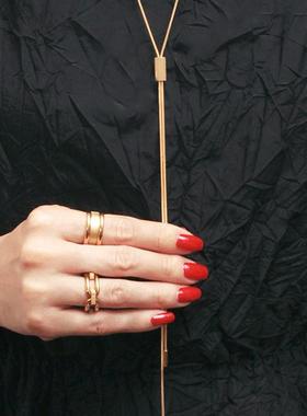 ALPJEWELRY施华洛水晶Y字蛇骨链