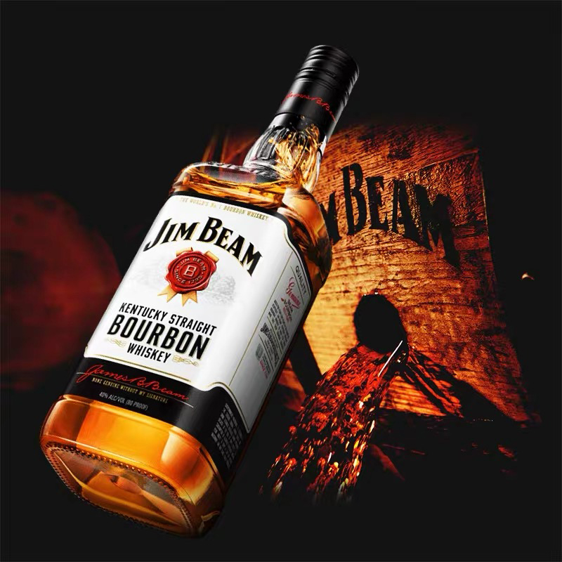 白占边金宾波本威士忌 BOURBON WHISKEY Jim Beam 威士忌 洋酒 - 图1