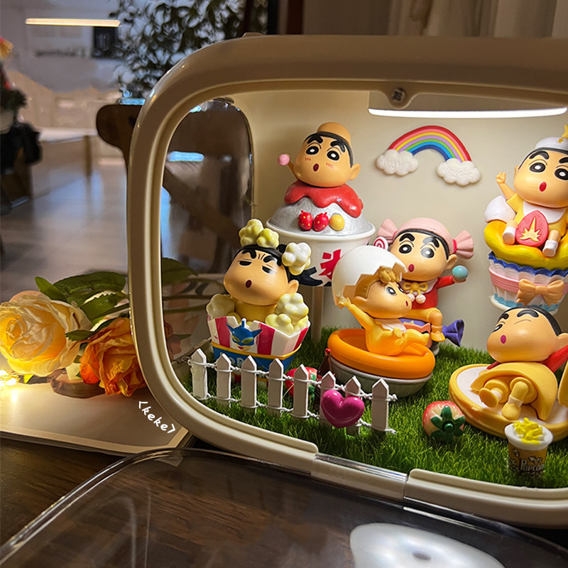 蜡笔小新系列周边手办盲盒灯太空舱摆件生日情人节礼物送女生朋友