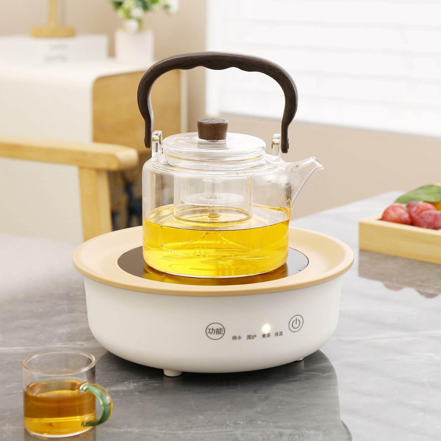 新款家用多功能围炉煮茶套装电陶炉烤火炉电茶炉一炉多用养生炉,淘宝优惠券,粉丝福利购,淘宝优惠卷