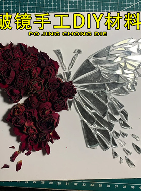 破镜DIY镜面蝴蝶装饰摆件
