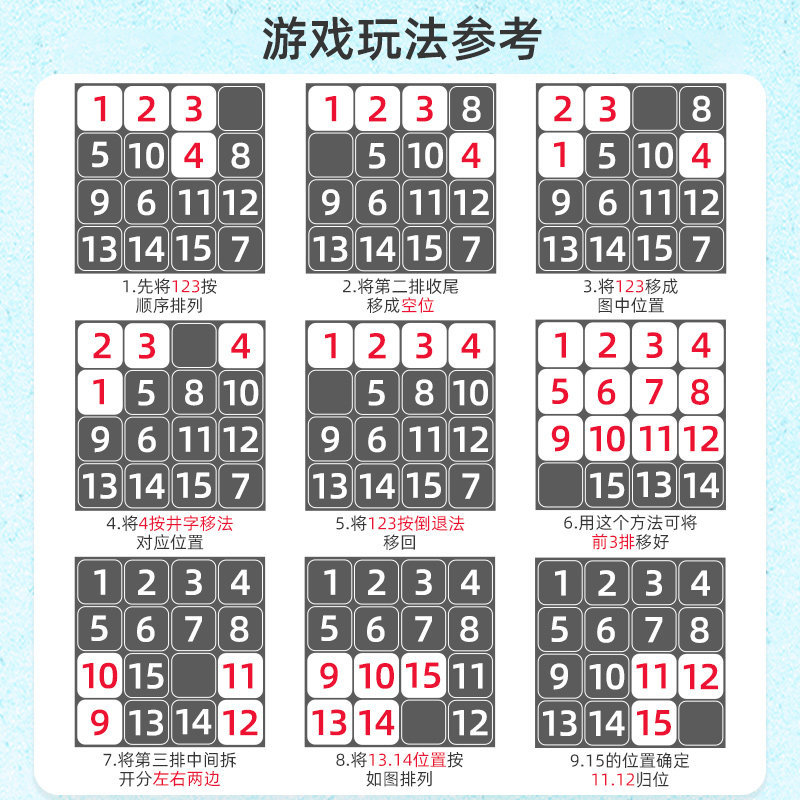 奇艺三国数字华容道滑动益智拼图 奇艺智力解题/通关玩具