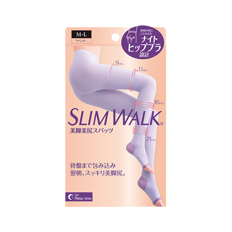 slimwalk塑形睡眠袜冬日本压力袜 slimwalk连裤袜/打底袜