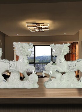 聚福源麒麟一对装饰摆件