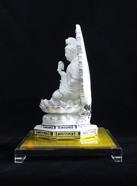 纯银观音摆件 客厅办公室 足银菩萨 佛堂桌面摆设 送礼家居收藏品