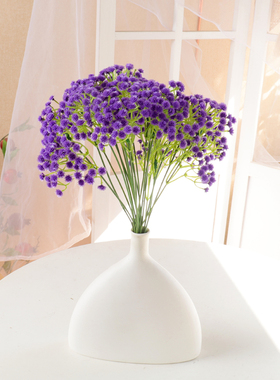 清仓塑料满天星紫色 仿真花假花绢花塑料花户外栅栏插花点缀