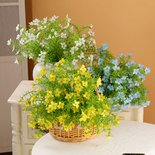 仿真花束单支塑料花户外花槽花箱栅栏插花田园装饰拍照道具花坛 - 图1