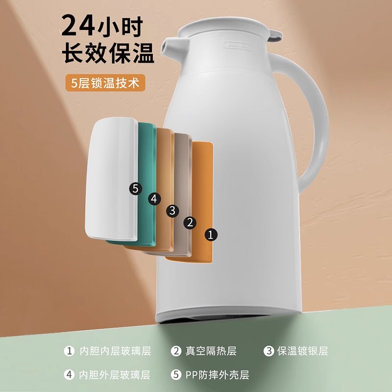 jeko保温壶家用保暖水壶热水瓶暖壶学生宿舍茶瓶小茶壶大容量便携