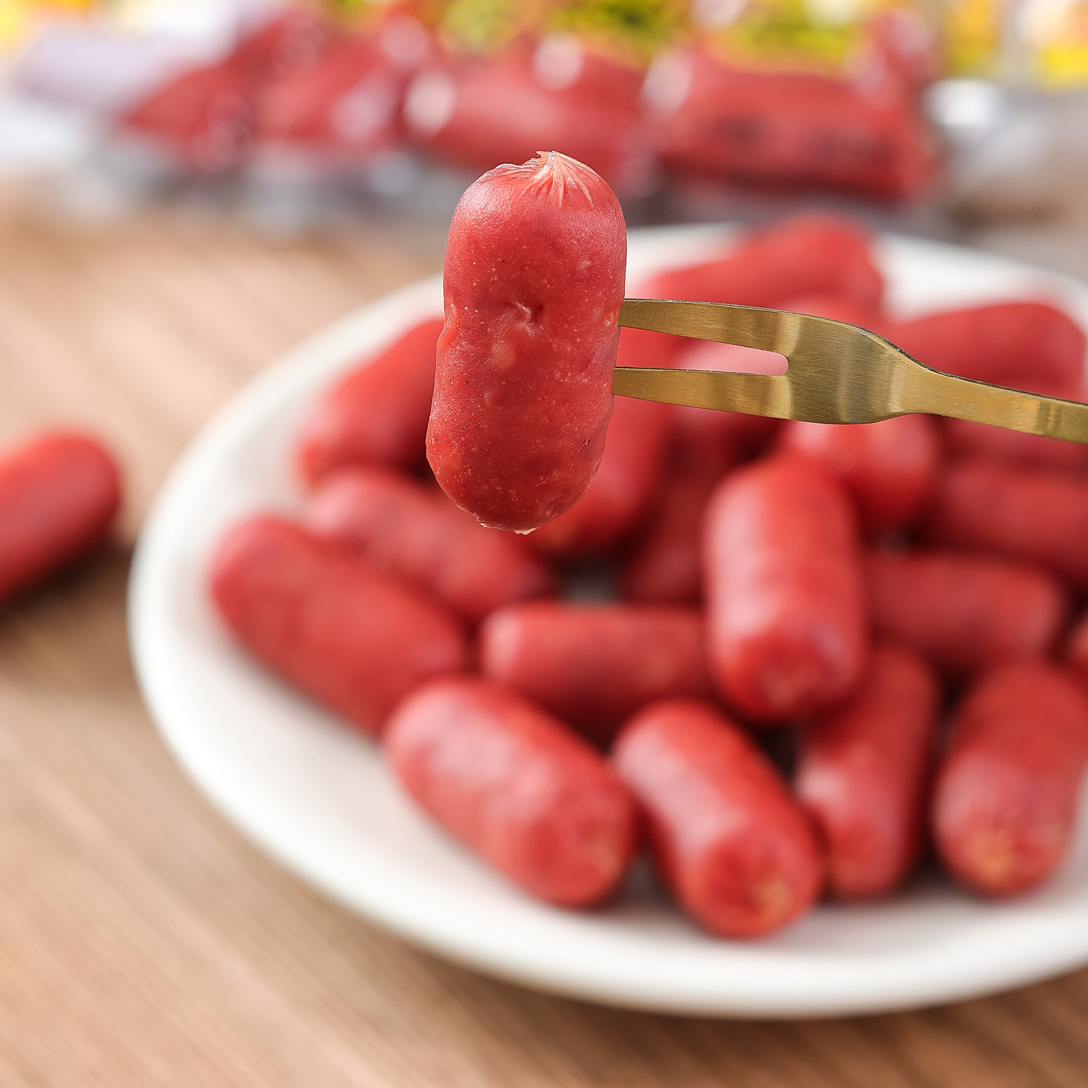 顺意黑鸭小枣肠100克 麻辣甜迷你肉枣烤肠 即食 牛肉含量高 - 图2