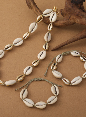 英国cherry kitty沙滩度假风海贝手链小众配饰风格个性风潮贝壳