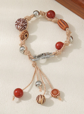 英国cherry kitty原创设计民族风石手链轻奢复古高级感波西米亚