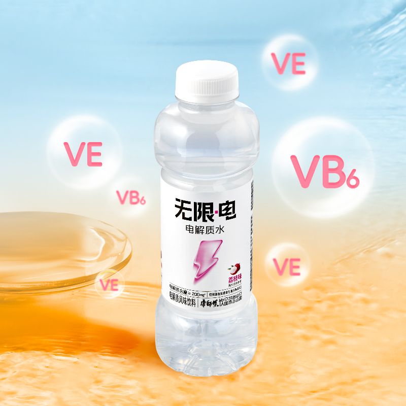 康师傅无限电电解质水500ml*15瓶整箱西柚荔枝味果味补水饮料新品 - 图3