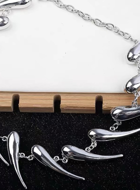 Med老叔 同款异形不规则金属项链轻奢高级感颈链男女锁骨链不掉色